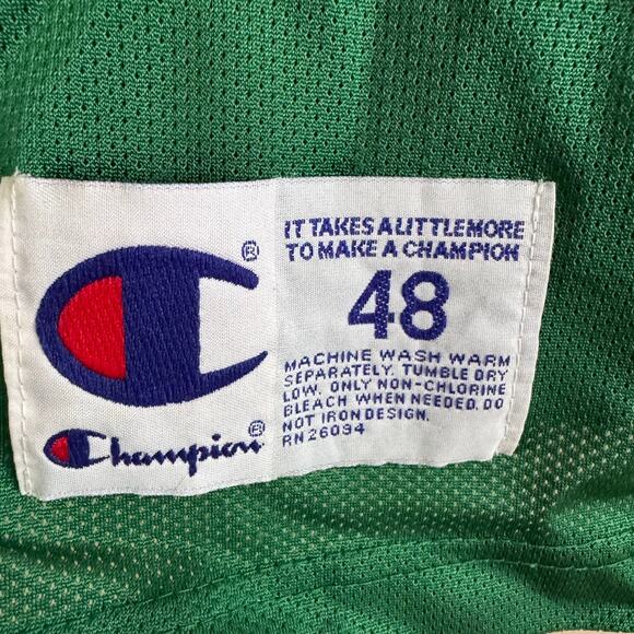 Vintage Champion Celtics Green Paul Pierce #34 Basketball Jersey Size 48 - Picture 4 of 5